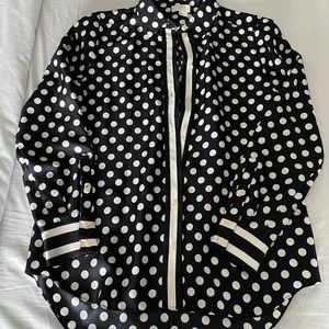 Kate Spade black and white polka dot blouse